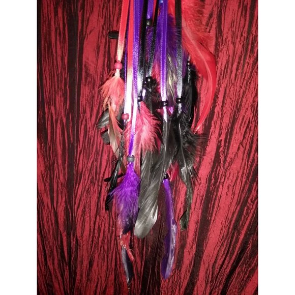 Stevie Nicks Inspired Moon Tambourine with Beads - Picture 2 of 16